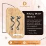 Stylish Silver Finish Snake Door Handles, Lightweight - Orde