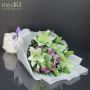 Purple White Flowers Bouquet