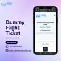 Get Dummy Flight Ticket Just at INR350/$5