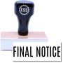 Narrow Font Final Notice Rubber Stamp
