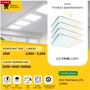 LED Flat Panel Light 30W/35W/40W Wattage Adjustable, 3500K/4