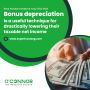 Where is the calculator and what is Bonus Depreciation?