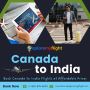 Canada to India Flights: Book Deals at Cheapest Rates