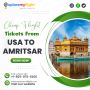Flight Tickets from USA to Amritsar at Best Price