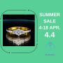Buy แหวนเพชรแท้เพชรกระจุกชูมีบ่าข้าง online