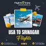 Find the Best USA to Srinagar Flights at Reasonable Price