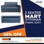 25% Off | 2 Seater Mart Ottoman Fabric Sofa