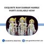 Exquisite Ram Darbar Marble Murti Available Now!