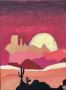 Arizona Autumn Sunset In Desert 4 GG – 8” x 11” Painting