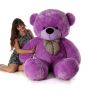 Shop Cuddly Purple Bear - Giant Teddy