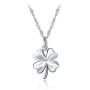 Shop White Gold Four Leaf Clovar Necklace in Ireland