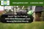 Quick Tips for Finding Affordable Residential Lawn Mowing Se