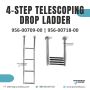 MARINE 4-STEP TELESCOPING DROP LADDER FOR BOAT YACHT SHIP