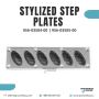 MARINE BOAT STYLIZED STEP PLATES STAINLESS STEEL FOR BOAT YA