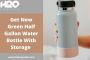 Get New Green Half Gallon Water Bottle With Storage | H2O Ca