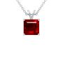 Best Square Ruby Solitaire Pendant (0.40cts.)