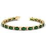 Best Emerald Oval Diamond Bracelet (5.28cttw)
