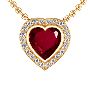 Shop Rare Untreated Heart Shape Ruby Designer Pendant With R