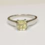 Best Rare Untreated Cushion Yellow Sapphire Solitaire Ring