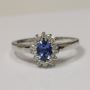 Stunning Blue Sapphire Oval Princess Diana Ring (1.19cttw)