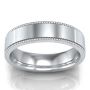Unisex Flat Comfort Fit Milgrain Eternity Band Unisex Flat Comfort Fit Milgrain Eternity Band