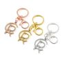 Cr Gold Silver And Rose Gold Hollow Beautiful Keychains With