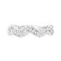 14K White Gold 0.15 ctw Diamond Stackable Band