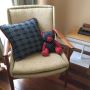 Buy Binacol accent pillow with leather piping from Inabel Shop.