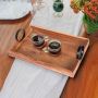 Carry Elegance: Handcrafted Wooden Trays with Handles