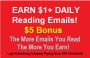 Earn $1, $2 or More $$$ Daily Reading Emails