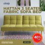 Hattan 3 Seater Fabric Sofa Bed For Sale 40% OFF