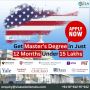 Get Master’s Degree in USA Just 12 Months Under 15 Lakhs