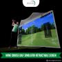 Home Course Golf Simulator Retractable Screen