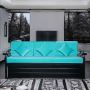 Carlisle Sofa Cum Bed With Hydraulic Storage In Sky Blue