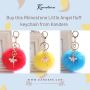Buy this Rhinestone Little Angel fluff keychain from Kandere