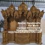 Elegant Harmony: Handcrafted Wooden Temple for Your Home
