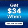 Get $34 When You Join For Free!