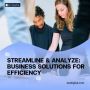 Streamline & Analyze: Business Solutions for Efficiency