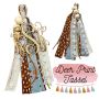 Deer print bogg bag tassel
