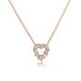 18k Gold Tiny Treasures Diamond Heart Necklace