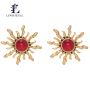 LEWIS SEGAL Sun Shaped Stud Earrings for Women Independent G