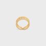 Celine Triomphe Multi Cuff Ring in Brass with Gold Finish Go