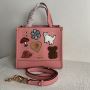 Coach Dempsey Tote 22 in Pebble Leather with Creature Patche