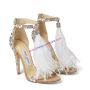 Jimmy Choo Viola 100 Sandals Women Suede With Crystal Embell