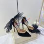 Jimmy Choo Averly 100 Pumps Women Suede With Oversized Mesh 