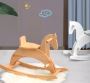 MOOB wooden toy rocking chair wood rocking horse