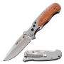 Mtech Folding Knife with Aluminum Handle with Rose Wood Over