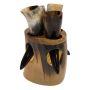 The Ultimate Shot Set of 4 with Stand, Viking Drinking Horn 