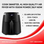 Cook Smarter, 4L High Quality Air Fryer with 1500W Power | B