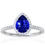  Pave Set Diamonds sapphire engagement rings